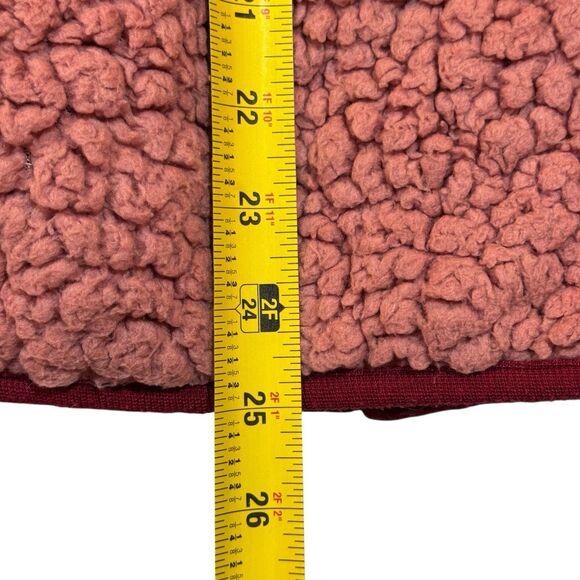 Simply Southern Sherpa Puffer Jacket Rose Pink Teddy Fleece XLarge Comfy Fun - Picture 11 of 14